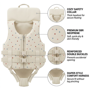 <span class=keywords><strong>Gilet</strong></span> <span class=keywords><strong>de</strong></span> natation confortable pour enfants avec col <span class=keywords><strong>de</strong></span> sécurité, en néoprène SBR <span class=keywords><strong>de</strong></span> qualité supérieure, harnais confortable <span class=keywords><strong>de</strong></span> type couche, <span class=keywords><strong>gilet</strong></span> <span class=keywords><strong>de</strong></span> <span class=keywords><strong>sauvetage</strong></span> pour tout-petits pour la <span class=keywords><strong>piscine</strong></span> - Product Image 2