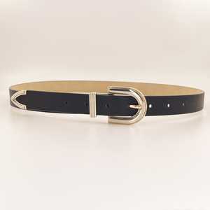 Cinturón de abrigo de vestido de cuero PU Occidental/informal de lujo para mujer con hebilla de aleación envoltura elástica personalizable para damas - Product Image 2