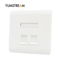 Quad Ports Cat5e Cat6 Utp 86 Type Plaque murale réseau avec module Rj45 Keystone Jacks