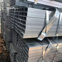 Pipa Baja Seamless Galvanis Konektor Persegi Las Kekuatan Tinggi 60x60mm 90x90 55x55
