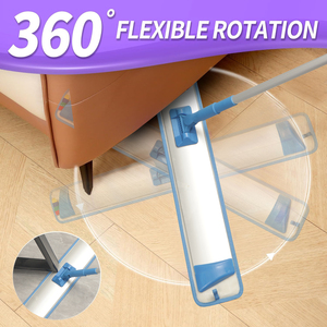 MSJ Mop Piatto in Microfibra da 24'' per Pulizia Commerciale con Manico Lungo in Alluminio per Pulizia Magazzini - Product Image 3