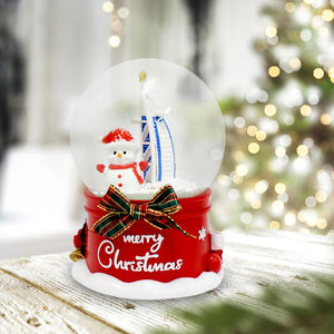 Индивидуальный сувенирный подарок на заказ, Рождественский стеклянный купол, снежный шар из смолы, страна, хрустальный шар, город, снеговик, снежный шар - Product Image 6