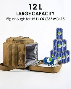 Sac à déjeuner gratuit pour hommes et femmes, sac isotherme pour le travail, grande boîte à déjeuner étanche à double compartiment, glacière à déjeuner - Product Image 3