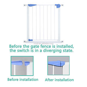 Barrera de <span class=keywords><strong>Seguridad</strong></span> Infantil SJL, <span class=keywords><strong>Reja</strong></span> Protectora para Escaleras, Valla para Aislamiento de Mascotas, Puerta para Perros - Product Image 5