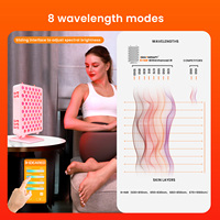 IDEATHERAPY RLPRO100 Écran tactile 8 ondes Plus Machine de luminothérapie LED Lampes faciales Panneau de lumière rouge pour salon de beauté