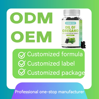 Gummies à l'huile d'origan OEM avec huile de nigelle et supplément de vitamine D3 pour le soutien antioxydant et immunitaire