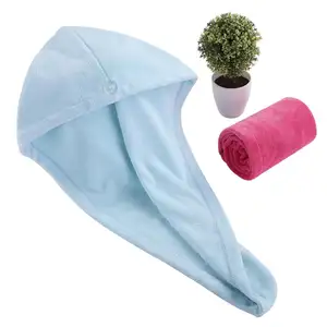 Custom Logo Wholesale Quick Magic Fast Drying Spa Absorbent Twist Wrap Microfiber Hair Turban Towel
