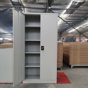 Modern <strong>Office</strong> Metal Tall Garage Storage <strong>Cabinet</strong> 2-Door Steel Cupboard Adjustable Shelves Locking Filing Home School Hospital - Product Image 1