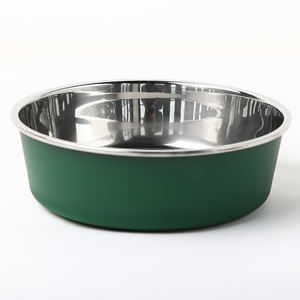 Bol pour chien en acier inoxydable écologique avec base antidérapante – Produit promotionnel pour animaux de compagnie en gros - Product Image 1