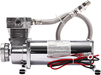 Kit de suspension pneumatique 12V 480C 200 PSI avec compresseur d'air chromé pour voiture/moto, pompe de suspension pneumatique