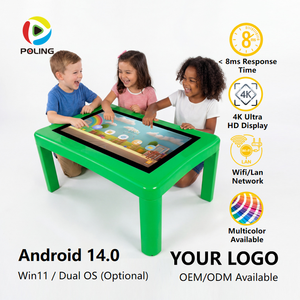 Table d'apprentissage interactive pour enfants de 43 pouces avec écran tactile pour le divertissement à domicile, l'étude et l'interaction parent-enfant, table intelligente - Product Image 1