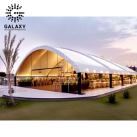 Tenda Atap Lengkung Transparan PVC Baru 2024 dengan Struktur Aluminium 15m*20m untuk Acara, Pameran Dagang, dan Pameran (Semua Musim)