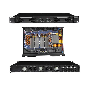 D类四4通道4ch 800w 1600w功率专业amp amplifi的立体声音频dj音响系统放大器
