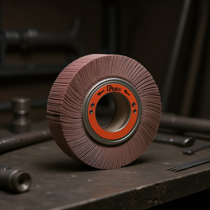 Disque abrasif à lamelles en tissu corindon 165x30x54 mm grain 240 avec trou - Product Image 3