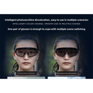 Lunettes de soleil de cyclisme personnalisées haut de gamme TR90 à monture intégrale, avec verres interchangeables magnétiques, résistantes à l'eau, protection UV400, prêtes pour le ski, le vélo et les sports - Product Image 2