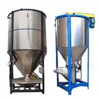 Mélangeur vertical industriel de résine avec trémie chauffée pour le séchage et le mélange de résines plastiques