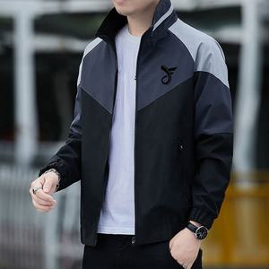 Ventes en gros de vestes d'hiver pour hommes printemps et automne, tissu tissé, veste de travail, logo brodé personnalisé, veste bomber pour hommes - Product Image 2