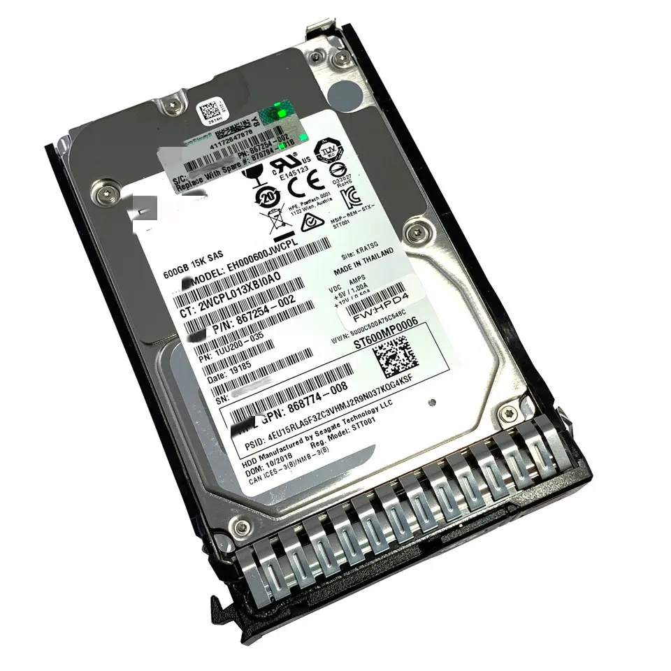 Новый оригинальный 872477-B21 Hxx G8-G10 600GB SAS 12G 10K SC DS HDD жёсткие диски высокой емкости
