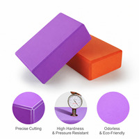 Bloque de Yoga de Espuma EVA de Alta Densidad con Logotipo Personalizado, Ladrillo de Ejercicio Engrosado para Yoga, Pilates, Danza y Entrenamiento Físico