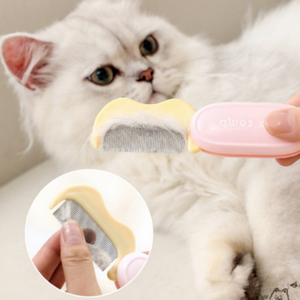 Portable Foldable ABS Pet Hair Detailer Mini Facial Hair Cleaning Brush Cat Grooming Tear Remover Easy Using <b>Comb</b> <b>Flea</b> SORADD - Product Image 1