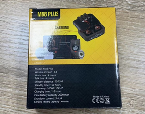 Audífonos Inalámbricos para Juegos <span class=keywords><strong>M88</strong></span> Plus TWS 2023, Sonido Estéreo HIFI, Reducción de Ruido, Micrófono, Pantalla Digital, Indicador de Batería JL - Product Image 5