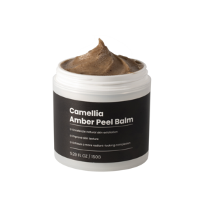 COSMOTEK Traitement Cutané aux Résultats Étonnants : Baume Exfoliant Camélia Ambre avec Éponges Spécifiques et Particules de Graine de Camélia - Product Image 1