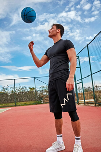 Pantaloncini da Corsa 2 in 1 per Uomo, Leggeri, da Allenamento, con Leggings Interni - Product Image 2
