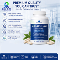 Serrapeptase végétalienne personnalisée OEM sans OGM pour le soutien du confort digestif et le bien-être quotidien – Capsules de Serrapeptase