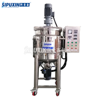 SPX Automatische SUS304 RVS Mengtank Homogenisator Crèmemenger Verwarmer 100L Capaciteit Motor 220V/380V voor Chemische Industrie
