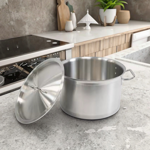 Ensemble de casseroles en acier inoxydable de luxe de qualité supérieure, antiadhésif, pour cuisinière à gaz, logo personnalisé, utilisation moderne à la maison et en cuisine - Product Image 6
