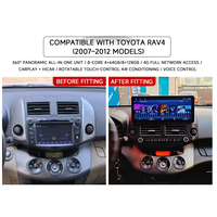 Radio con GPS para Auto Android KZS para RAV4 2007-2012, Reproductor Multimedia con Pantalla OLED de 12.3 Pulgadas 1920*720, 6GB 128GB DSP