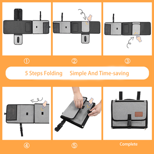 Bán nóng sơ sinh mở rộng không thấm nước du lịch thay đổi Trạm di động bé Mat tã thay đổi Pad di động thay đổi mat - Product Image 6