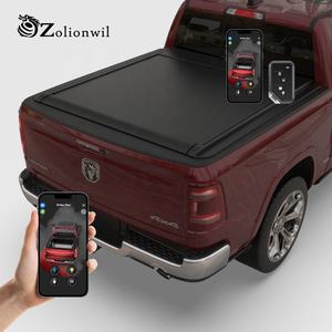 Zolionwil Couvre-caisse de camion rétractable en aluminium pour <span class=keywords><strong>Dodge</strong></span> <span class=keywords><strong>Ram</strong></span> 1500 2500 5.7 6.4 Rambox Gen 4 2014 2015 2016 2020 2022 - Product Image 1
