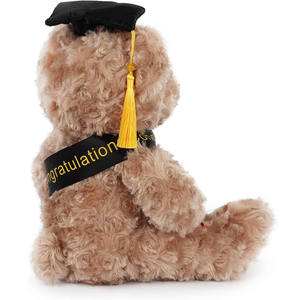 Graduation ours en peluche peluche jouet <span class=keywords><strong>doctorat</strong></span> velours gland diplôme filles garçons fête <span class=keywords><strong>de</strong></span> félicitations petit ours en peluche or - Product Image 3