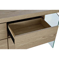 Table de buffet en MDF Crystal 160x45x80 Marron clair
