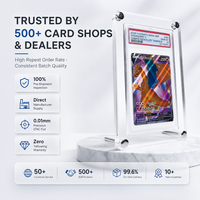 Support de Présentation en Acrylique Transparent Personnalisé pour Cartes Gradées, Étui Anti-Poussière à Visser pour Cartes à Collectionner, Cadre de Protection pour Slabs P/SA BGS