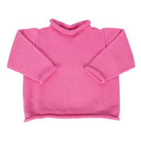 Pull à col roulé en coton avec logo brodé, style preppy, vêtements de Noël, pull d'hiver