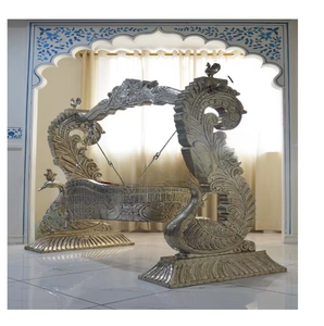 High Quality Royal Wooden <b>Patio</b> <b>Swing</b> Jhula Antique Vintage Carved Design Modern Luxury Traditional Indian Home Furniture - Product Image 1