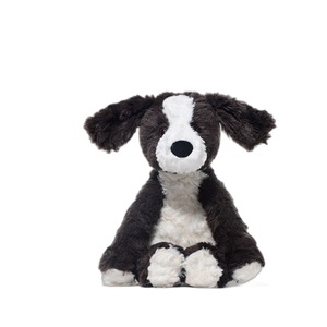 Adorable <span class=keywords><strong>perro</strong></span> de peluche Border <span class=keywords><strong>Collie</strong></span>-Animal de peluche suave, juguete realista para cachorros en <span class=keywords><strong>blanco</strong></span> y negro, regalo perfecto para los amantes de los perros - Product Image 1