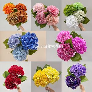 Hydrangea artificielle Secret Garden 50cm 165 pétales blanc et vert pour décoration de mariage - Product Image 5