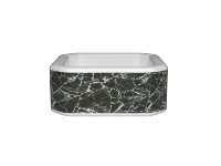 LOGO personnalisé d'usine bain à remous gonflable piscine de bain pliante baignoire gonflable extérieure Spa 160cm * 70cm baignoire de forme carrée Spa