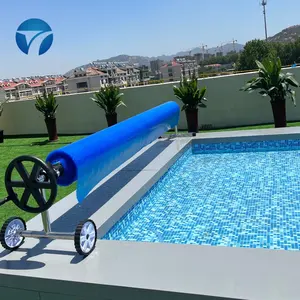 Commerciële Roestvrijstalen Afmeting Zwembad Cover Roller Haspel Solar Cover Haspel Voor Bovengronds Zwembad