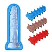 Moule à glaçons en silicone en forme de plug anal, de pénis ou de dildo, pour boissons glacées, jus, whisky, cocktails