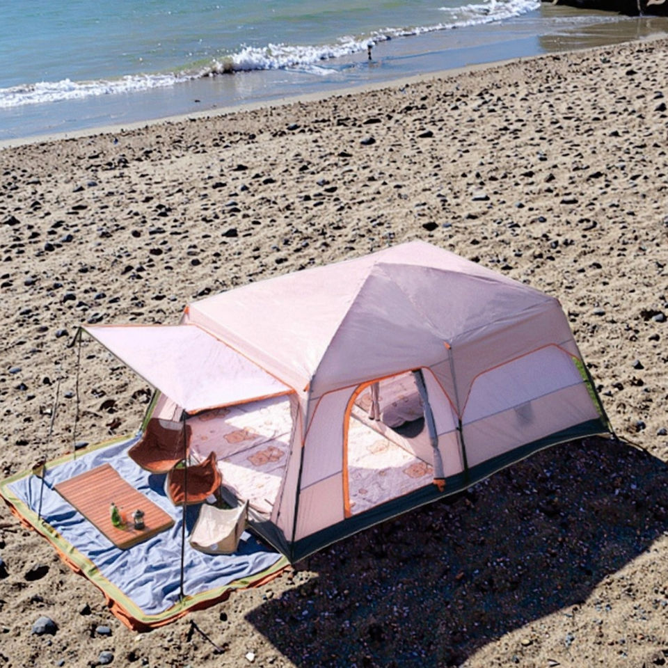 Sxniao Large Square Pop-up Waterproof Event Dome Tent 4 Season Heavy Duty Steel Frame Oxford For Family Outdoor Camping Parties