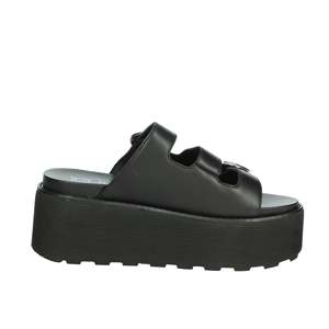 Cult Women's Wedge Slipper Black Platform <b>Sandals</b> Size 8 - Product Image 4