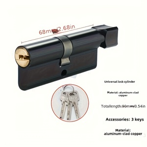 Khóa cửa phòng gỗ tự nhiên đơn giản, yên tĩnh, hiện đại, tay nắm cửa phòng ngủ nội thất - Product Image 3