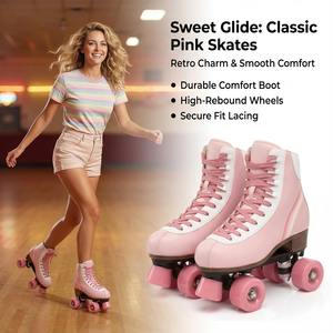 Les nouveaux patins à roulettes conçoivent des patins <span class=keywords><strong>Quad</strong></span> pour enfants et adultes de haute qualité en stock chaussures de skate durables - Product Image 1