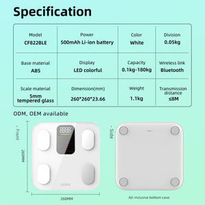 Độc đáo thông minh Phòng tập thể dục bó: Quang Điện Cơ Thể chất béo quy mô + ứng dụng, 180kg BMI/nước/<span class=keywords><strong>BMR</strong></span> phân tích, CE/FCC/ROHS chứng nhận nhà sản xuất - Product Image 3