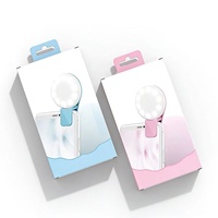 Boîte personnalisée avec trou de suspension, logo imprimé, double fermeture à rabat, emballage en papier personnalisé pour petits produits