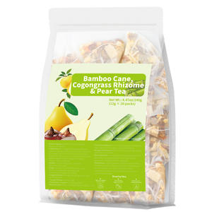 Thé de poire artisanal premium en canne de bambou de qualité alimentaire, 12g x 20 sachets pyramidaux, apaisant pour la gorge, hydratant pour soulager la sécheresse - En stock - Product Image 6